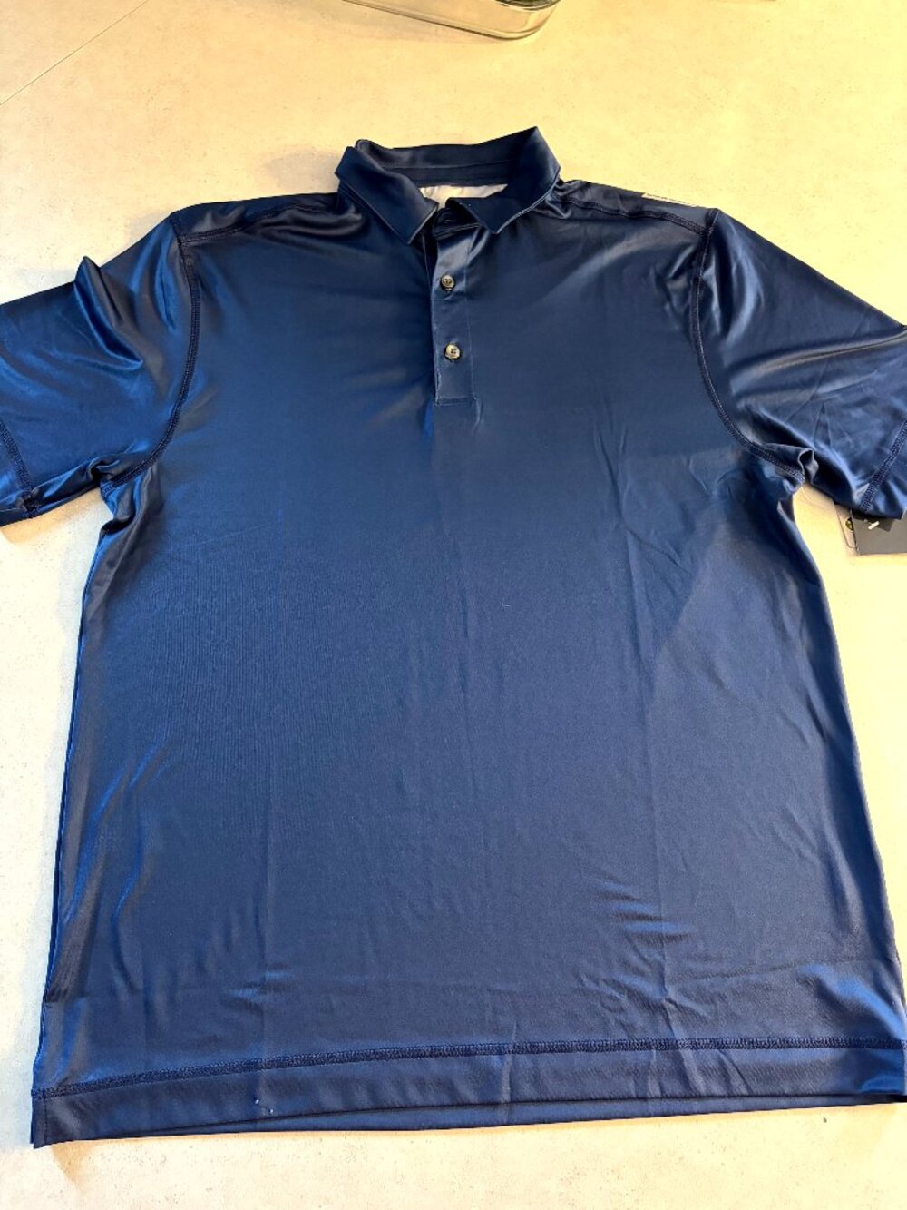 Iron Joc Men's Polo Large Navy Blue NWT Golf